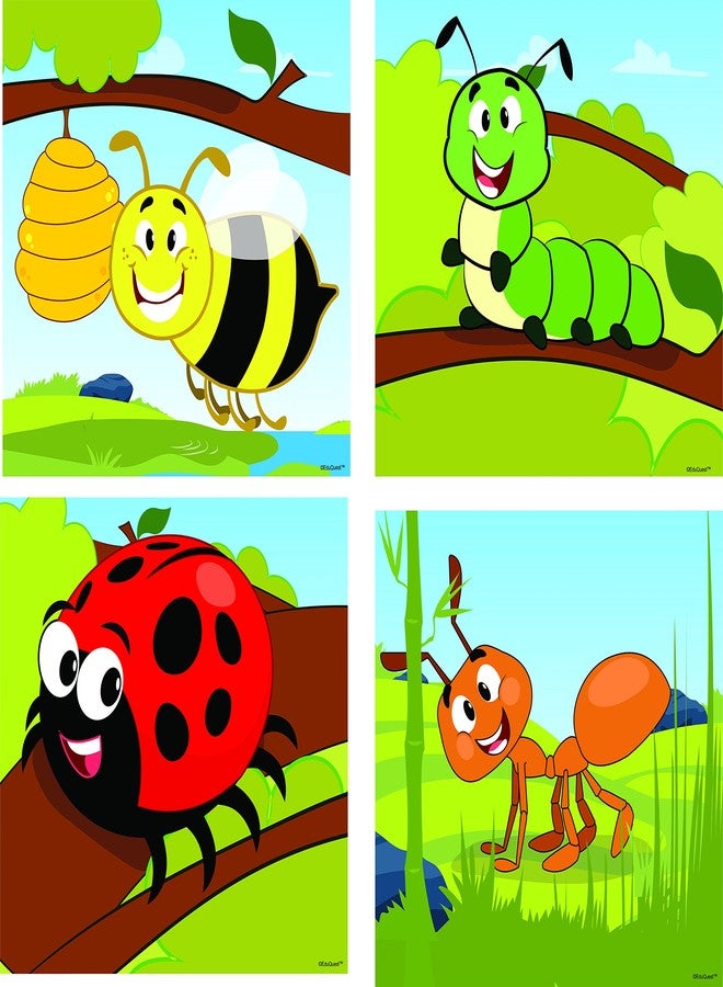 زجياساو أحجية الصور المقطوعة ZiGYASAW Step Up على شكل حشرات (سطح سهل التنظيف، حشرات هدية رائعة للبنات والأولاد - الأنسب للأطفال من سن 3 و4 و5 و6 سنوات) - Image 2